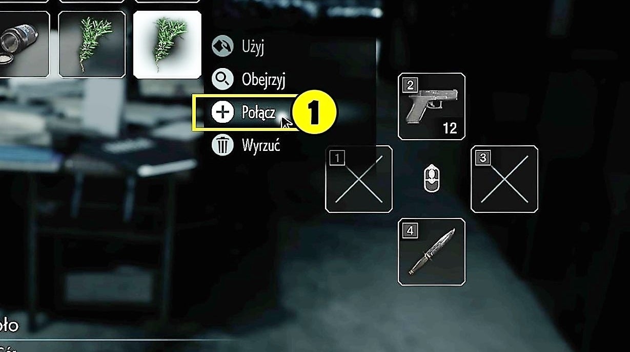 Obrazki dla Resident Evil 3 - ekwipunek: łączenie i wyrzucanie przedmiotów