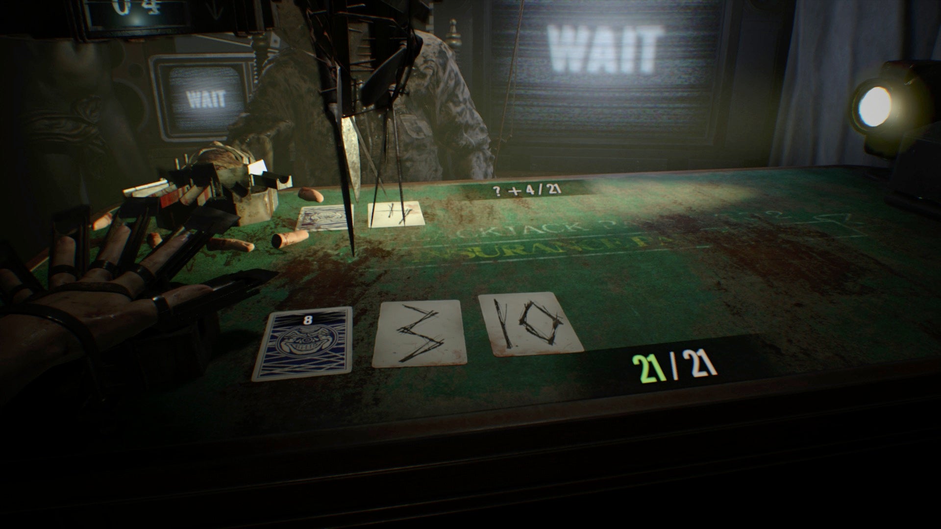Resident Evil 7 21 DLC  How to win Blackjack  beat Desperation in the final round  Survival rewards - 38