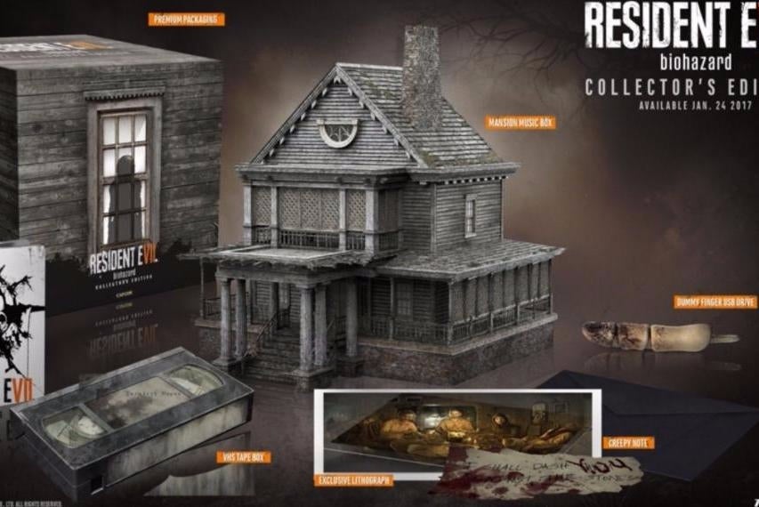 Image for Resident Evil 7 Collector's Edition includes dummy finger USB drive