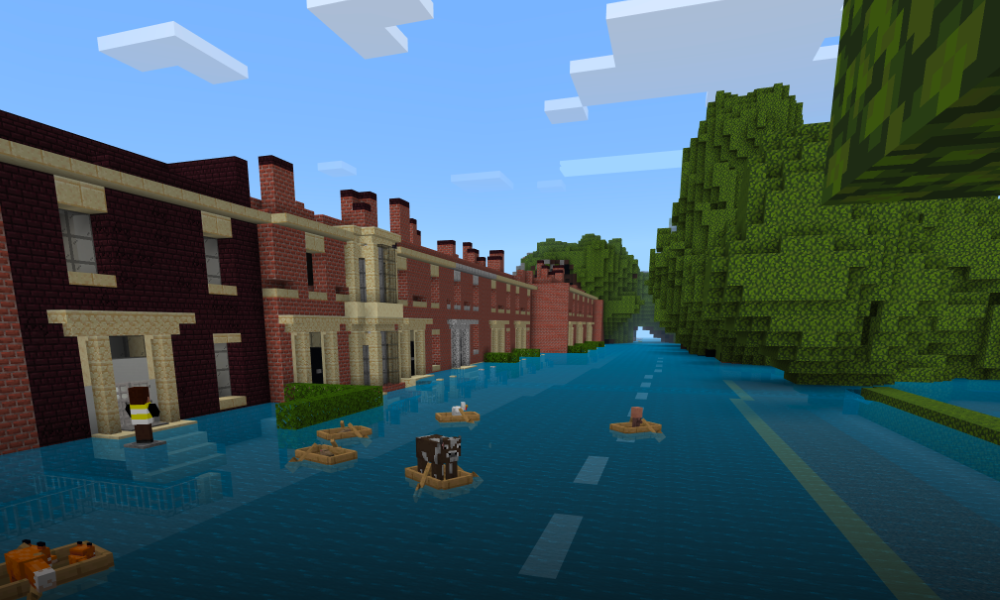 Minecraft is using a map of Preston to teach young people about flooding - Vimarsana News