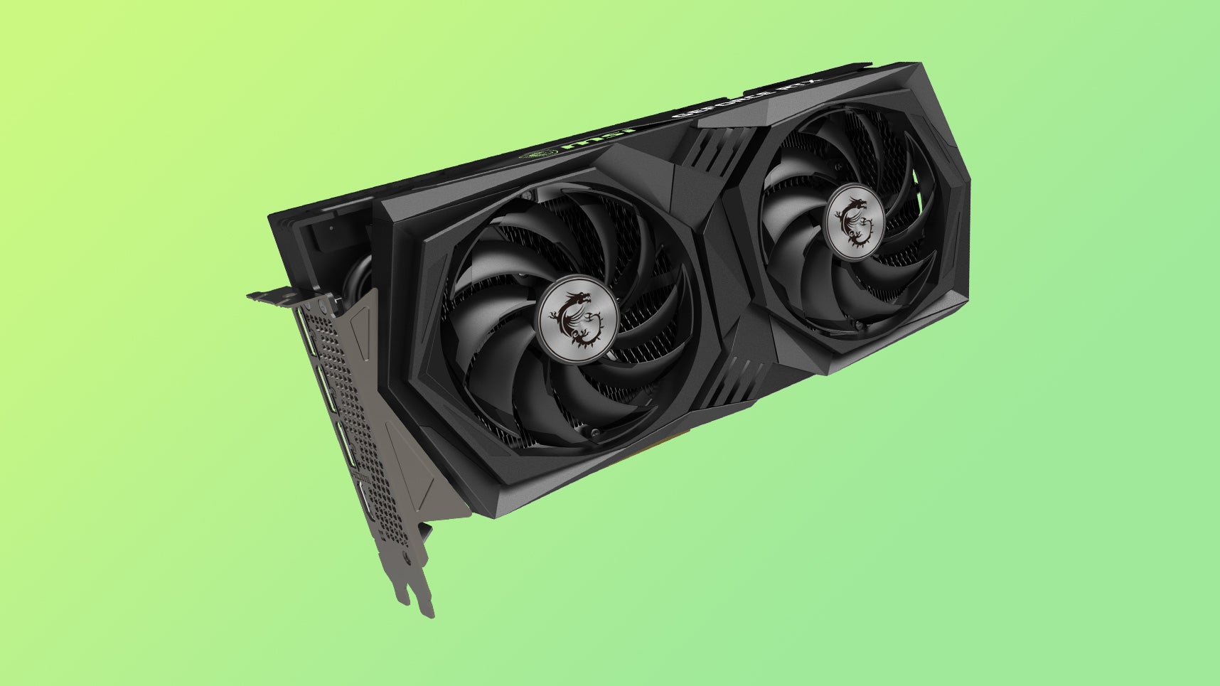 rtx 3050 graphics card with two fans