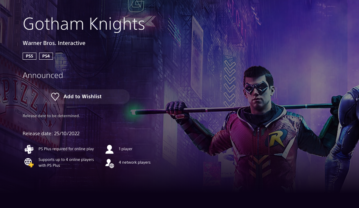 Sembra che Gotham Knights sarà caratterizzato dalla modalità cooperativa per quattro giocatori