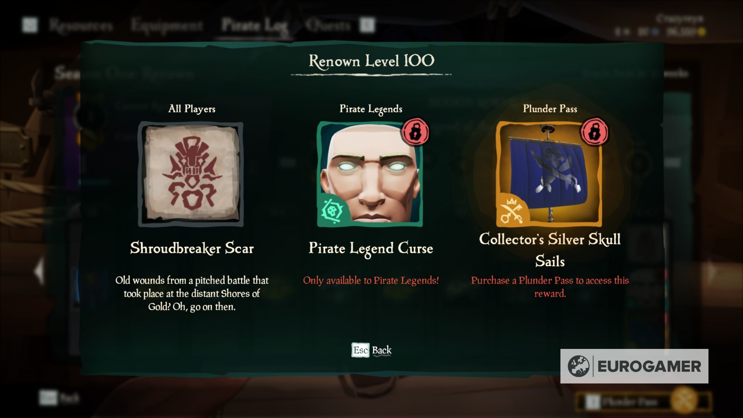 Sea of Thieves Season 1 Battle Pass rewards  including outfits and skins and Level 100 rewards  explained - 98