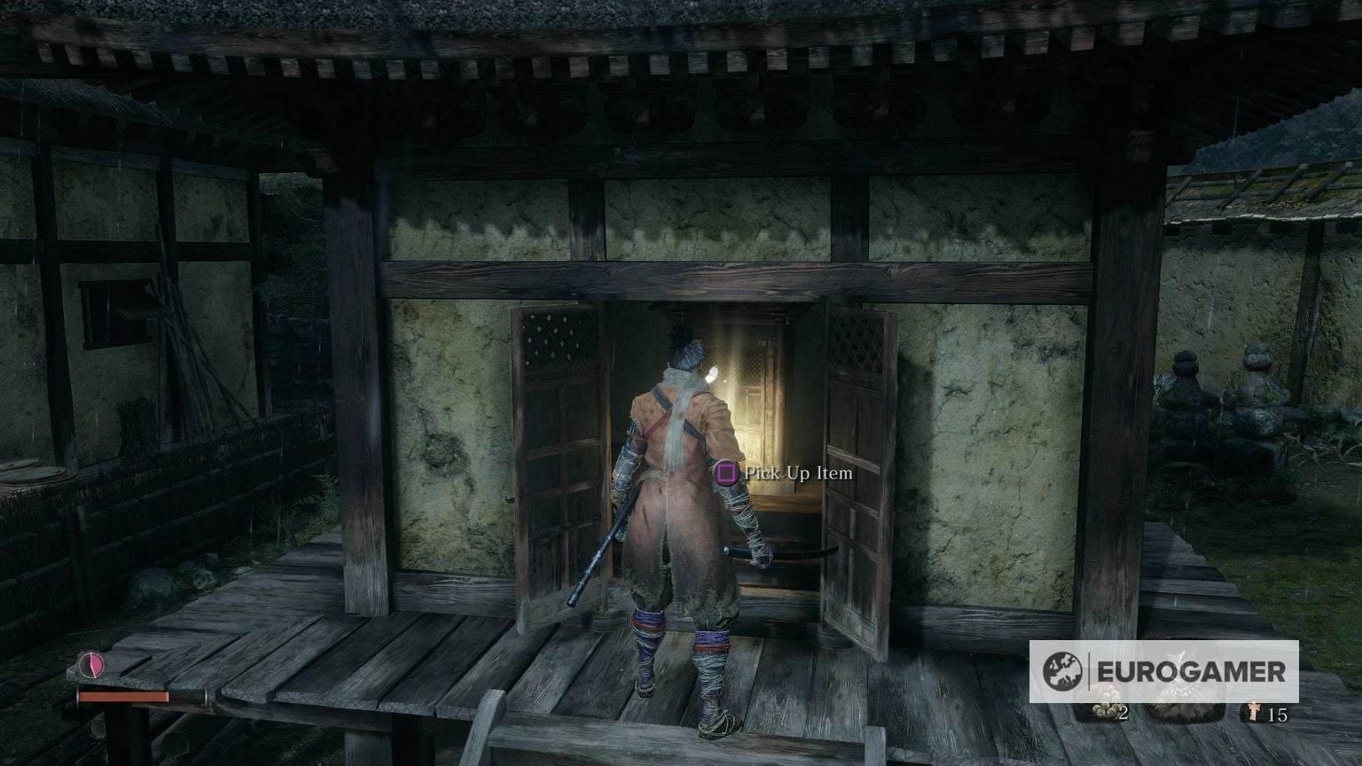 Sekiro Prosthetic Tool locations   all Shinobi Prosthetics including Firecracker  Sabimaru  Umbrella and what they do - 29