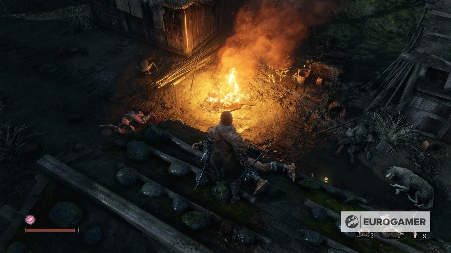 Sekiro Prosthetic Tool locations   all Shinobi Prosthetics including Firecracker  Sabimaru  Umbrella and what they do - 62