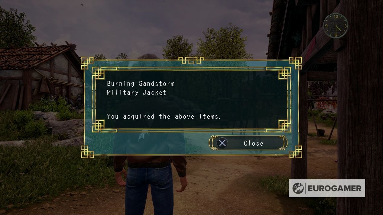 Shenmue 3 Deluxe Edition DLC  How to use the Military Jacket and Burning Sandstorm - 22