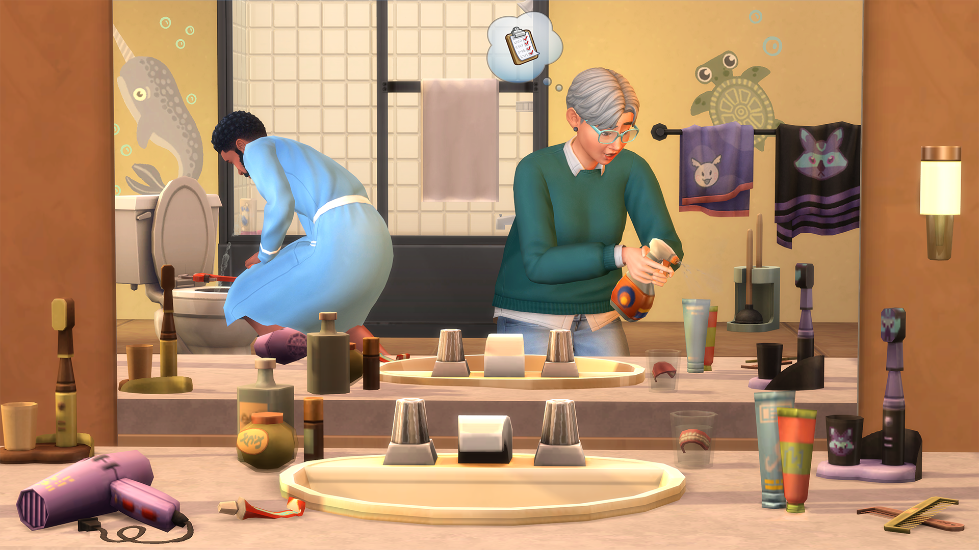 Image for The Sims 4 does messy bathrooms and sexy pants in next two DLC Kit packs
