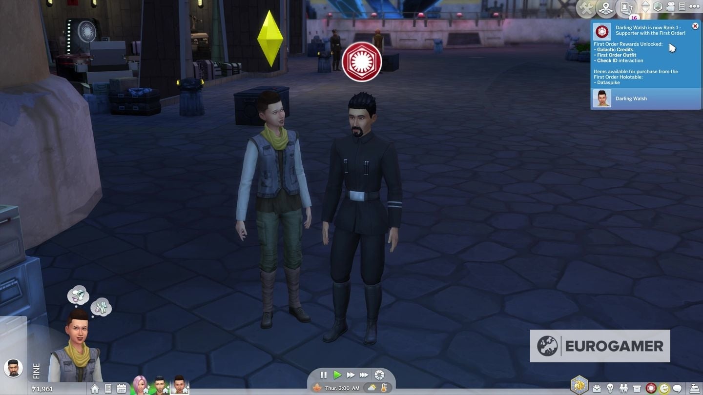The Sims 4 Star Wars factions  including how to join First Order  the Resistance and the Scoundrels - 95