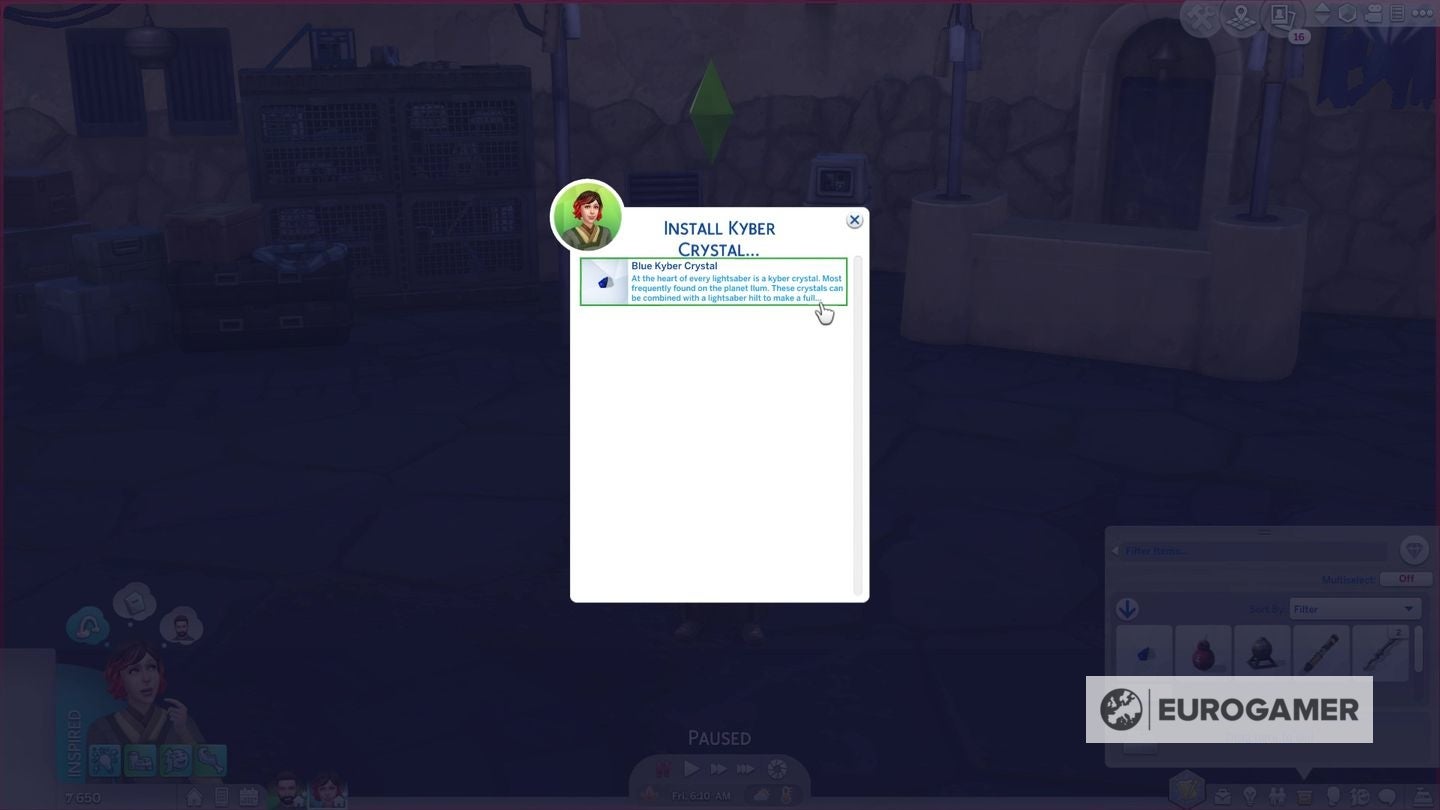 The Sims 4 lightsabers  from how to get parts  hilts and Kyber Crystals  to how to start lightsaber challenges - 3