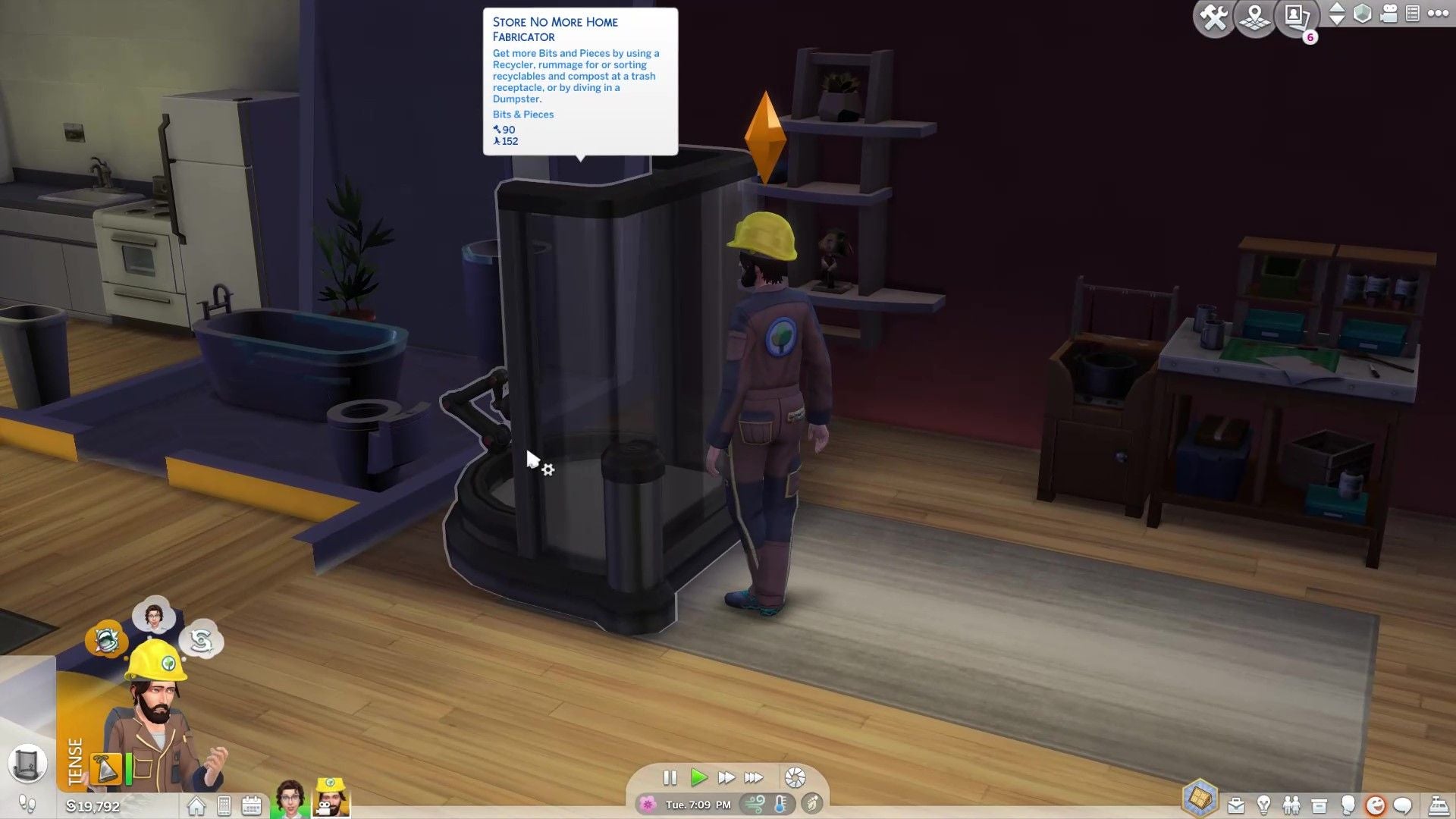 The Sims 4 Fabricator guide for how to get Bits and Pieces for the Fabrication skill in Eco Lifestyle - 85