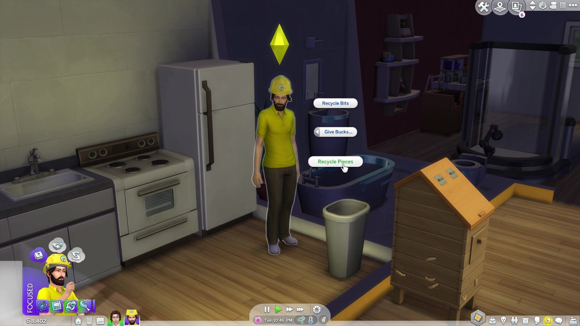 The Sims 4 Fabricator guide for how to get Bits and Pieces for the Fabrication skill in Eco Lifestyle - 55
