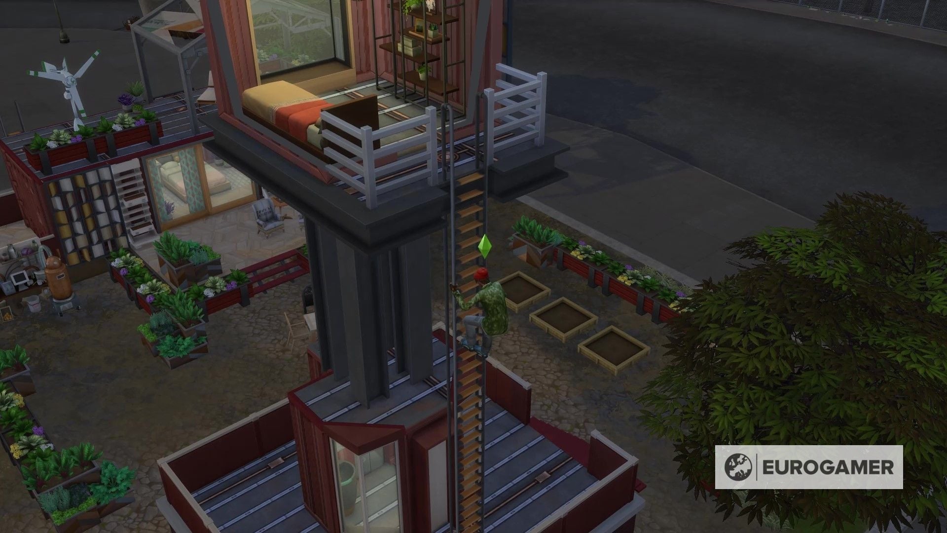 The Sims 4 Ladders explained  from how to build with ladders  ladder examples and limitations - 9