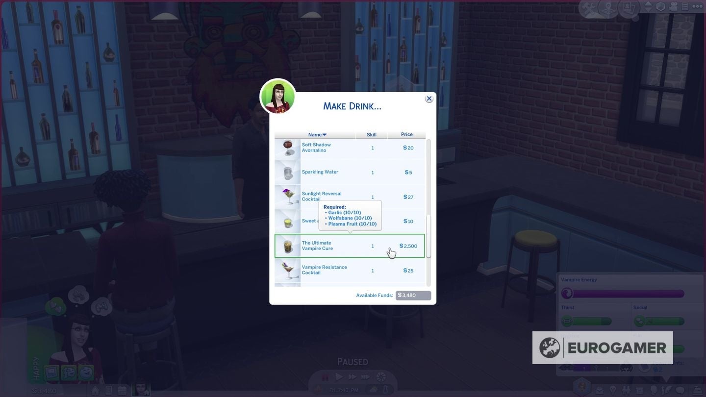 The Sims 4 Vampires explained  from how to become a vampire and back again with a vampire cure - 43