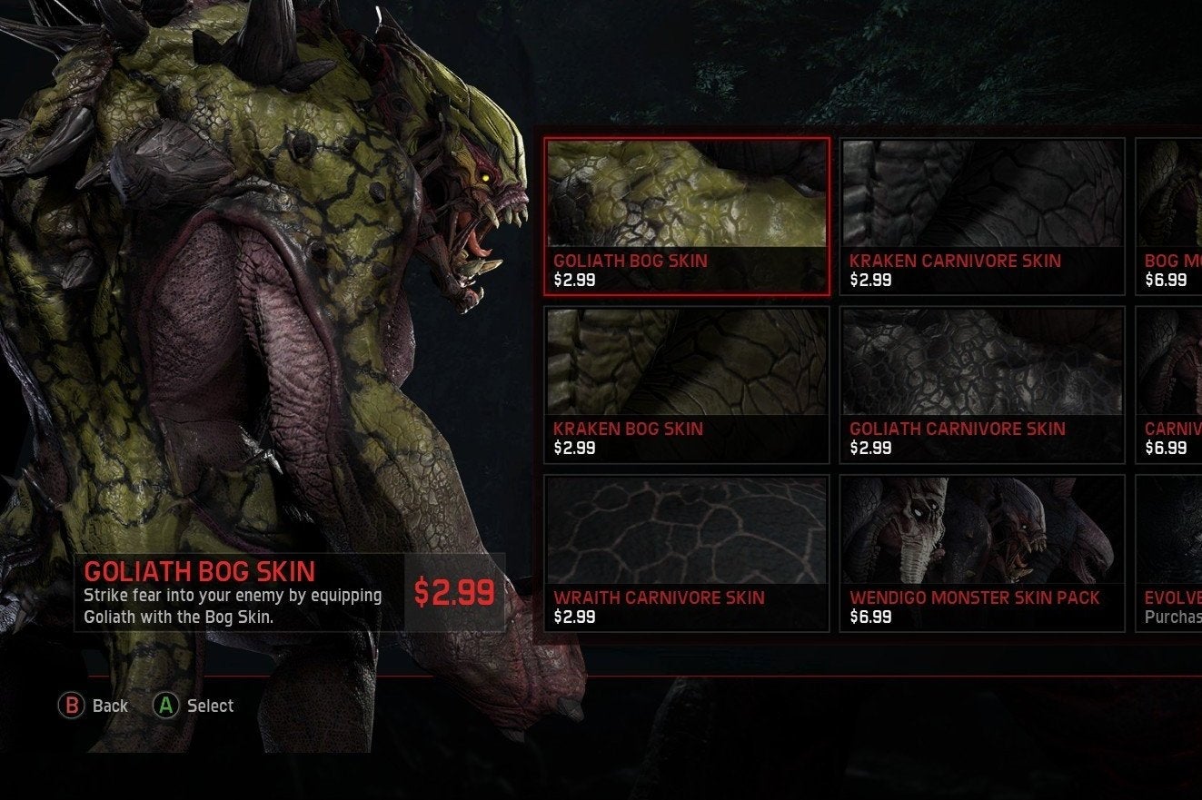 Imagem para Skins de Evolve custam tanto como o próprio jogo