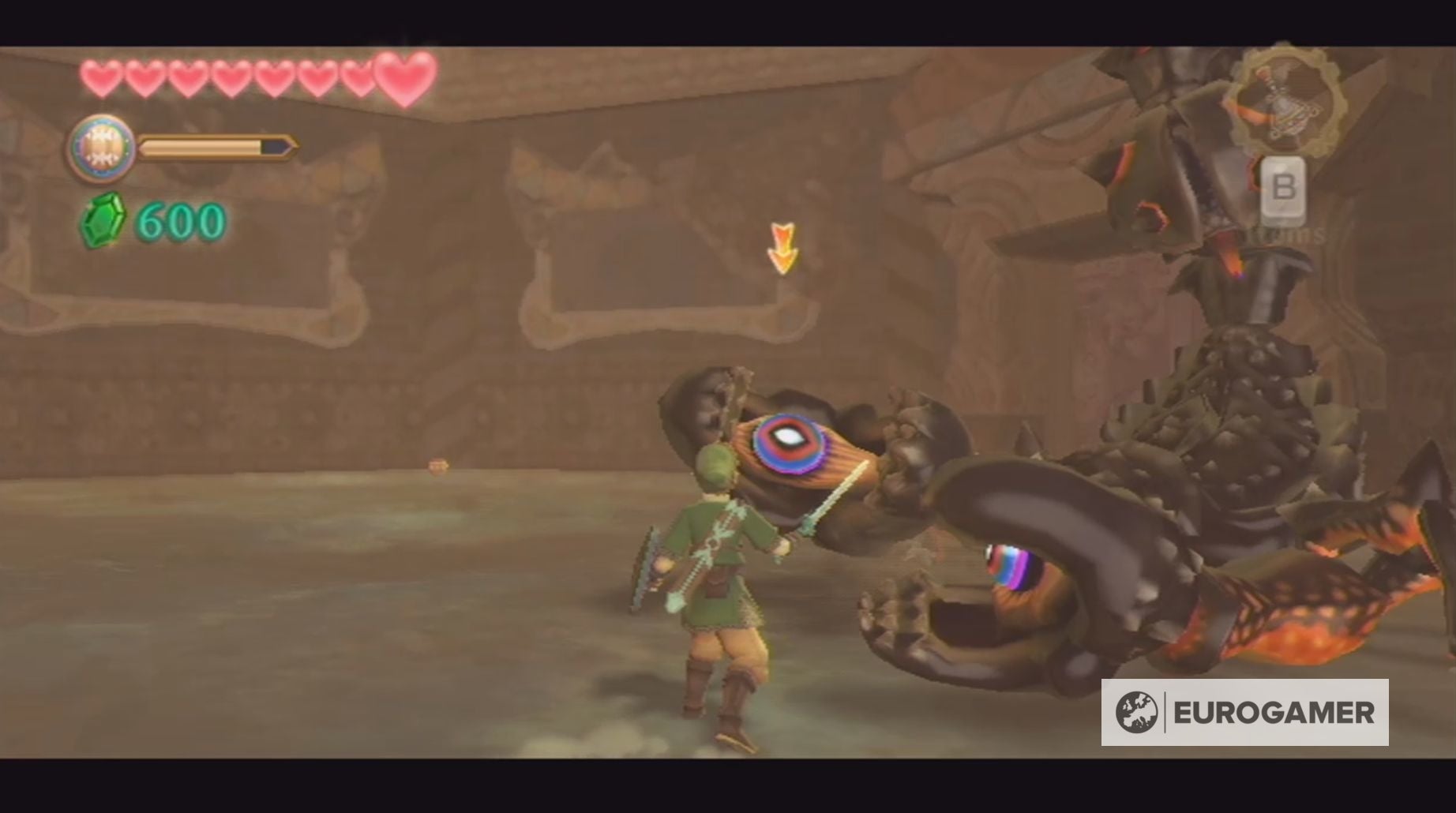 Zelda Skyward Sword Moldarach Boss Battle Strategy Explained Eurogamer Net