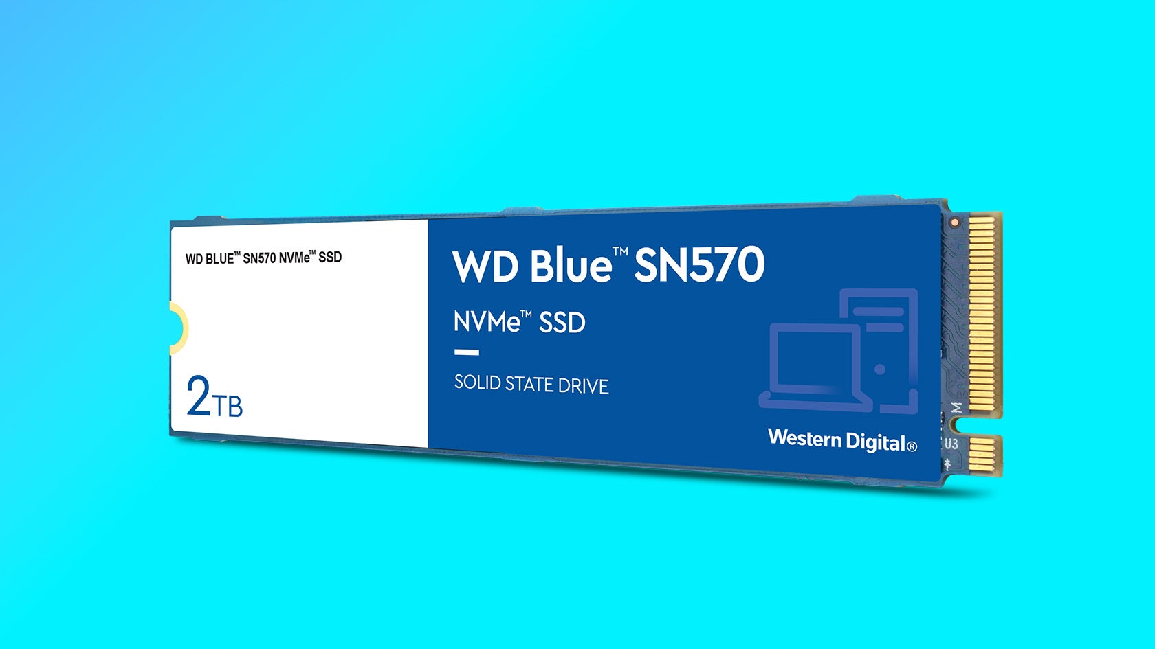 wd blue sn570 nvme ssd in an m.2 form factor