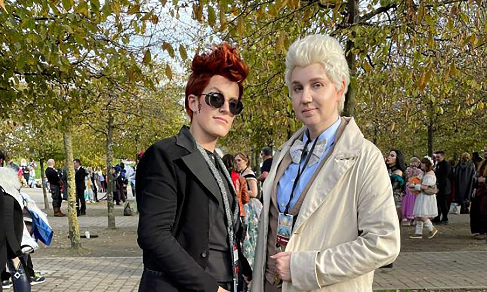 Good Omens cosplay at MCM Comic Con