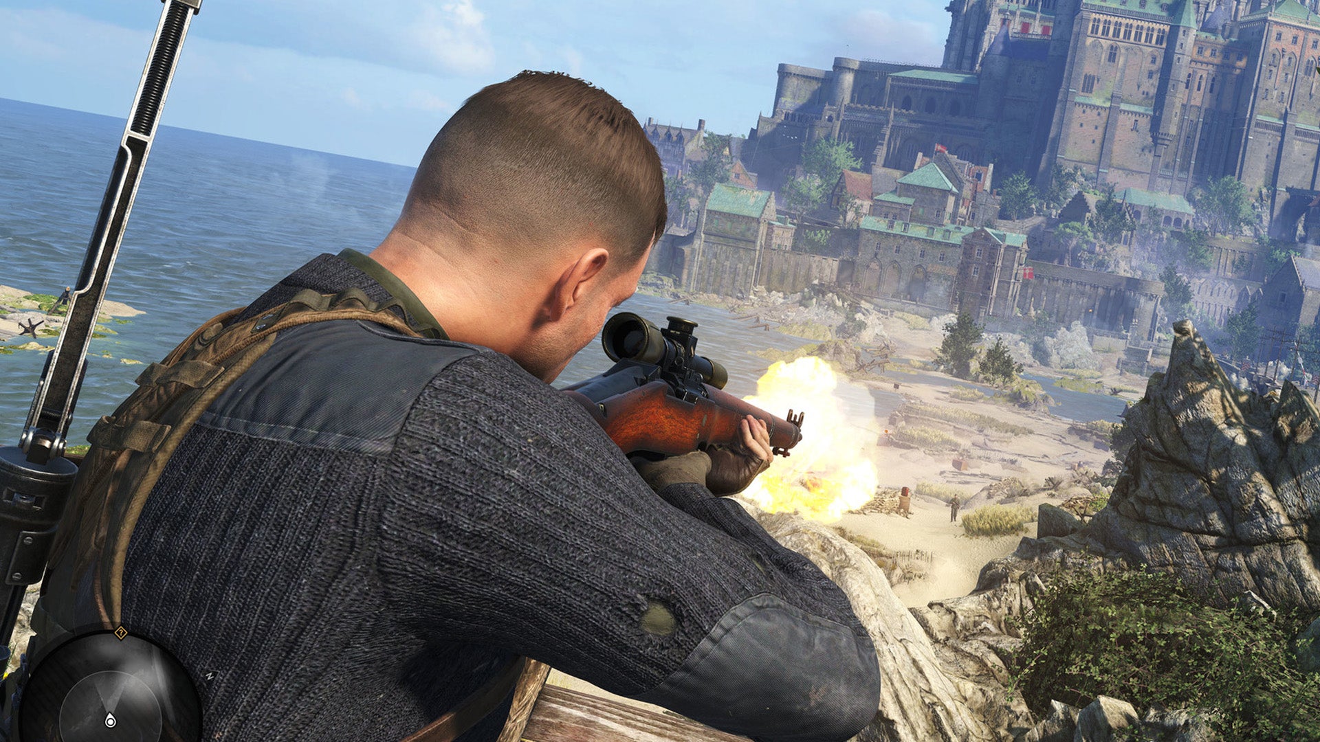 Obrazki dla Idealne wykorzystanie pada PS5. Sniper Elite 5 zaoferuje ciekawe możliwości