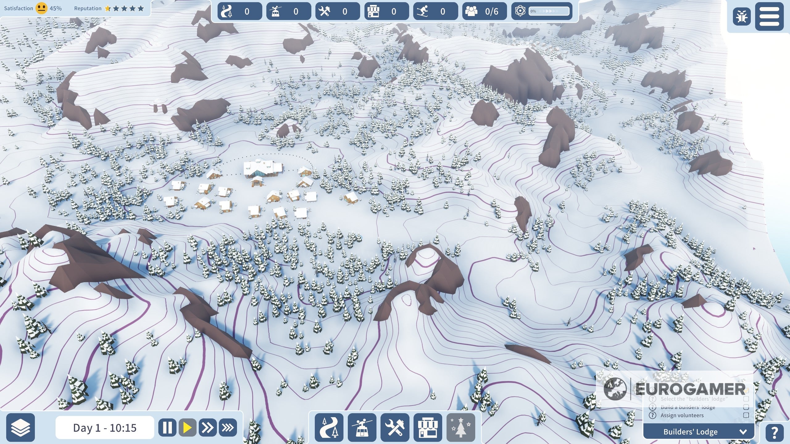 Building awful ski resorts with dangerous slopes in Snowtopia - 84