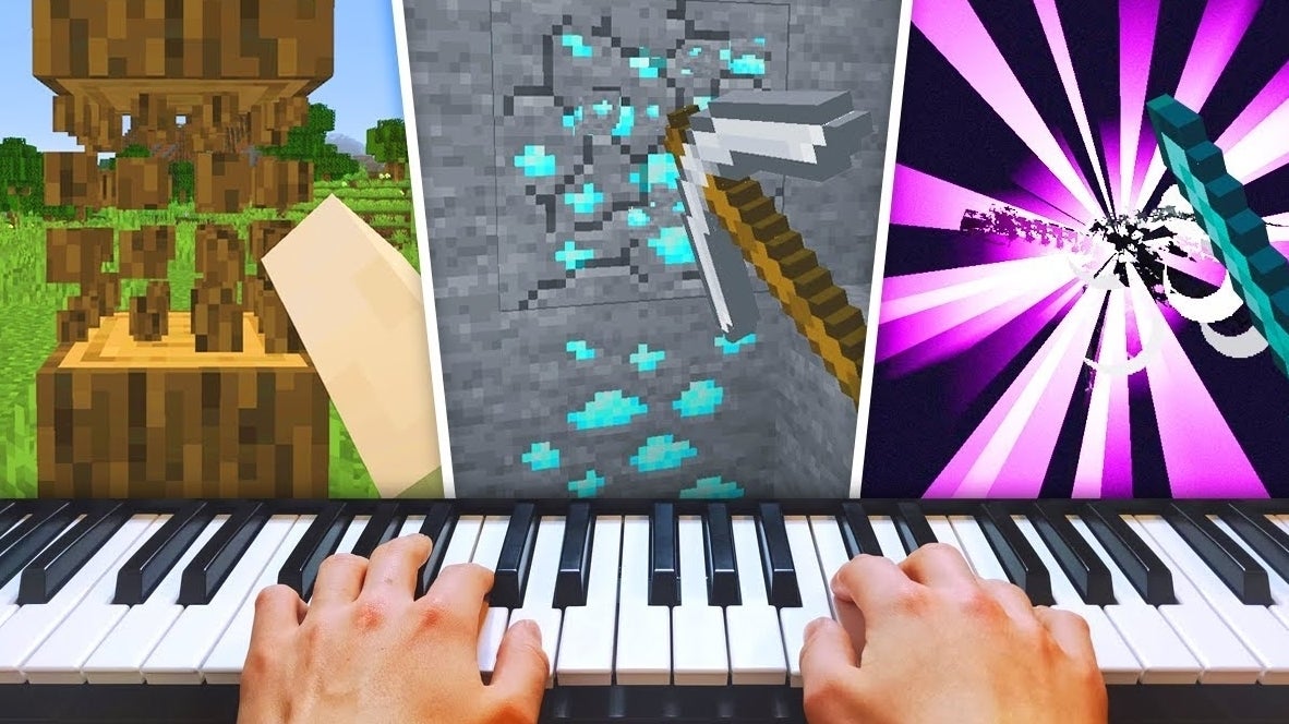 Image for Someone beat Minecraft using a real piano