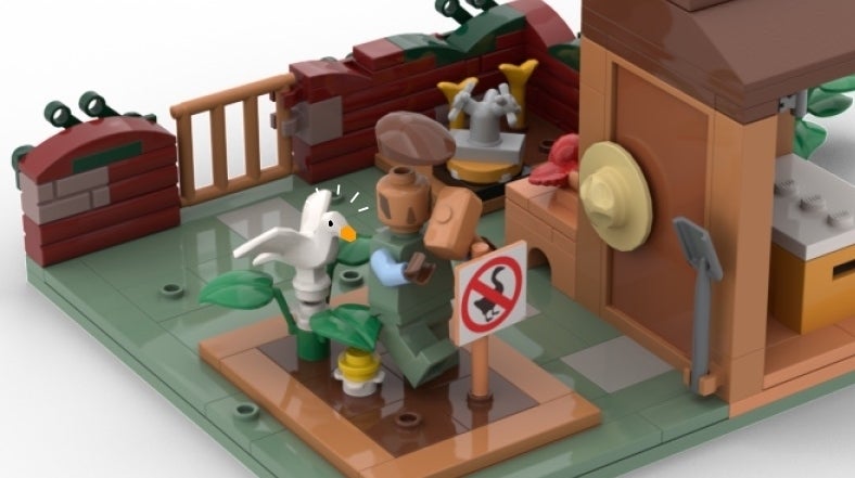 Image for Someone's designed a nifty Untitled Goose Game Lego set