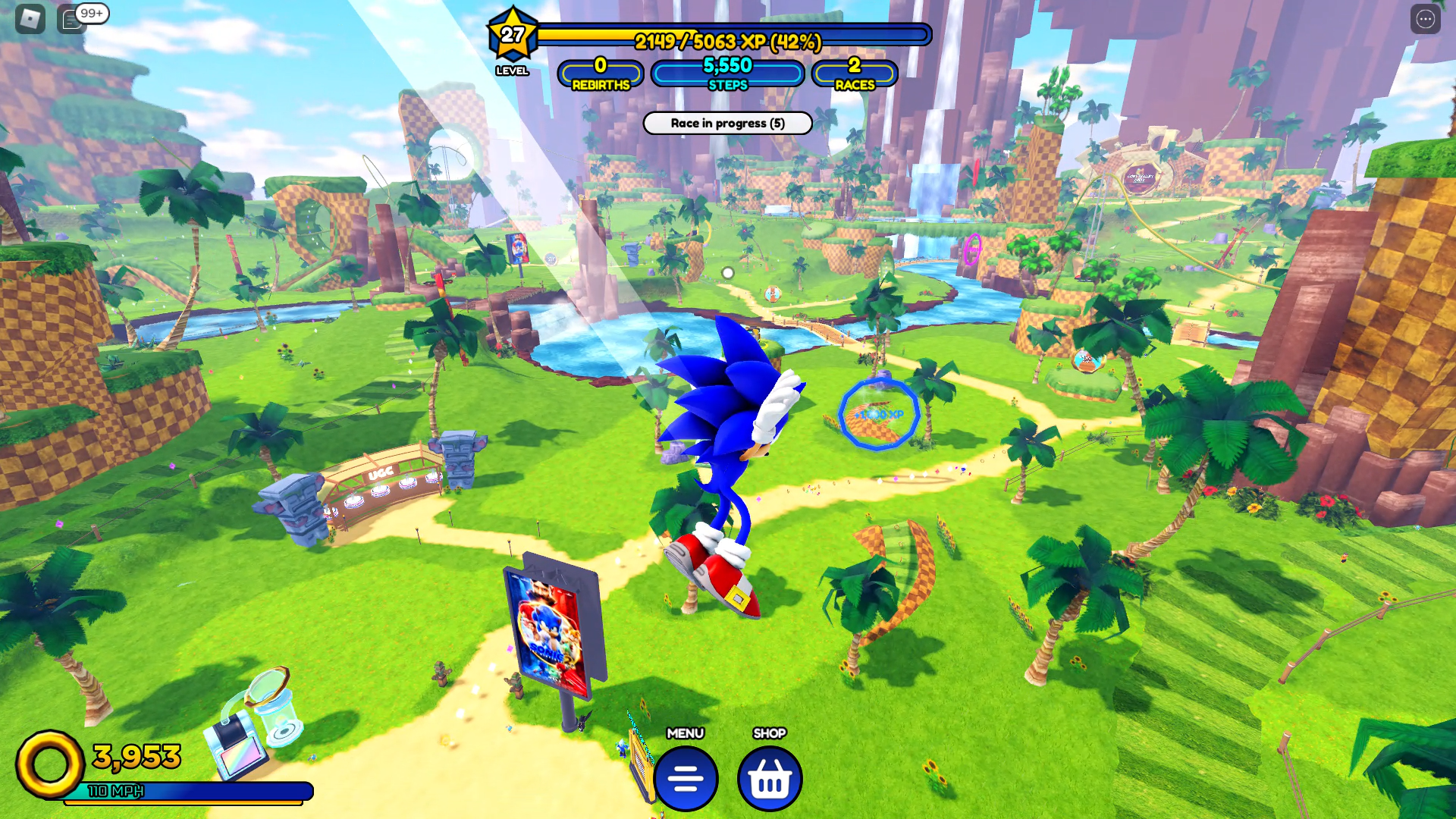 Sonic Speed Simulator review   a free  good looking Roblox game that s fast and fun in short spins - 95