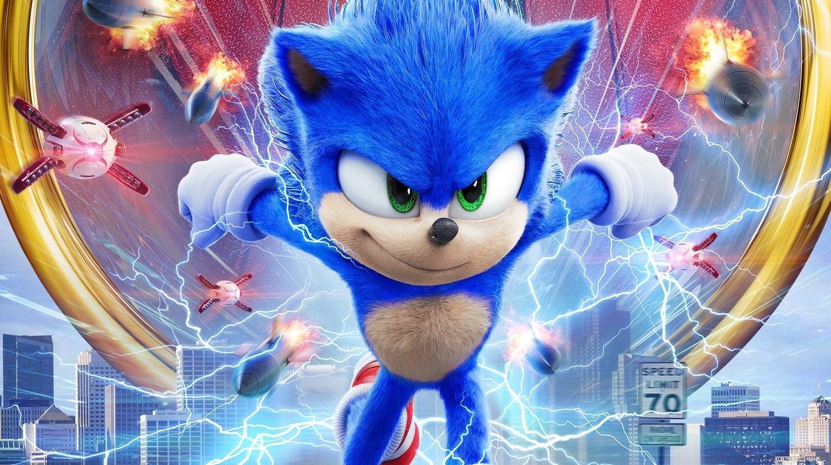 Imagem para Novo design de Sonic no filme é uma diferença do dia para a noite