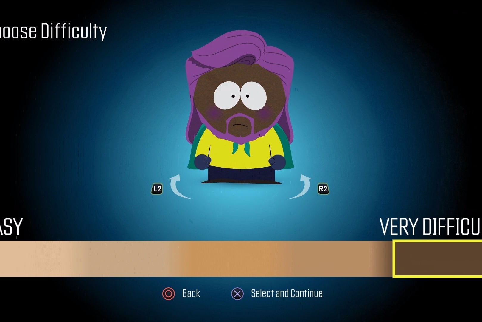 South Park The Fractured but Whole's difficulty slider changes the
