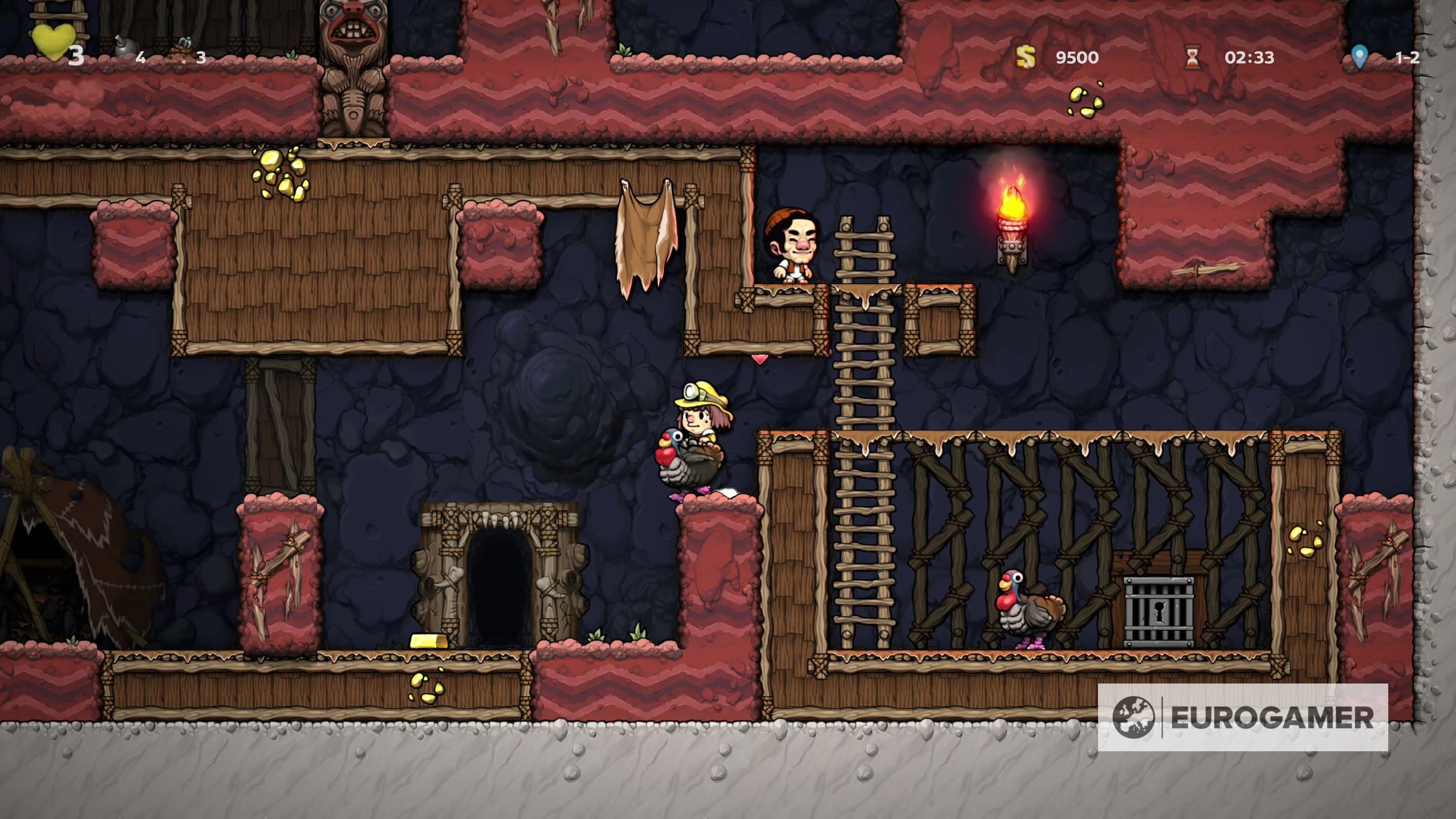 Spelunky 2 mounts  How to ride turkeys  rock dogs  and tame other ridable creatures - 86
