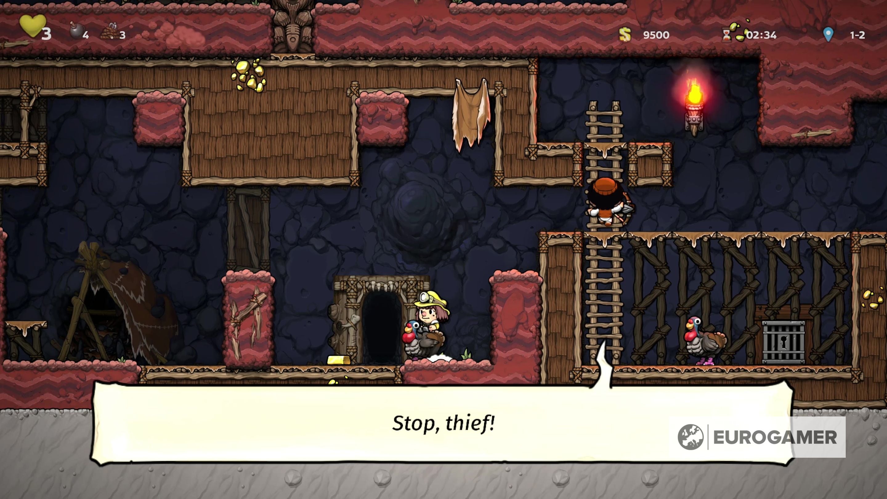 Spelunky 2 mounts  How to ride turkeys  rock dogs  and tame other ridable creatures - 10