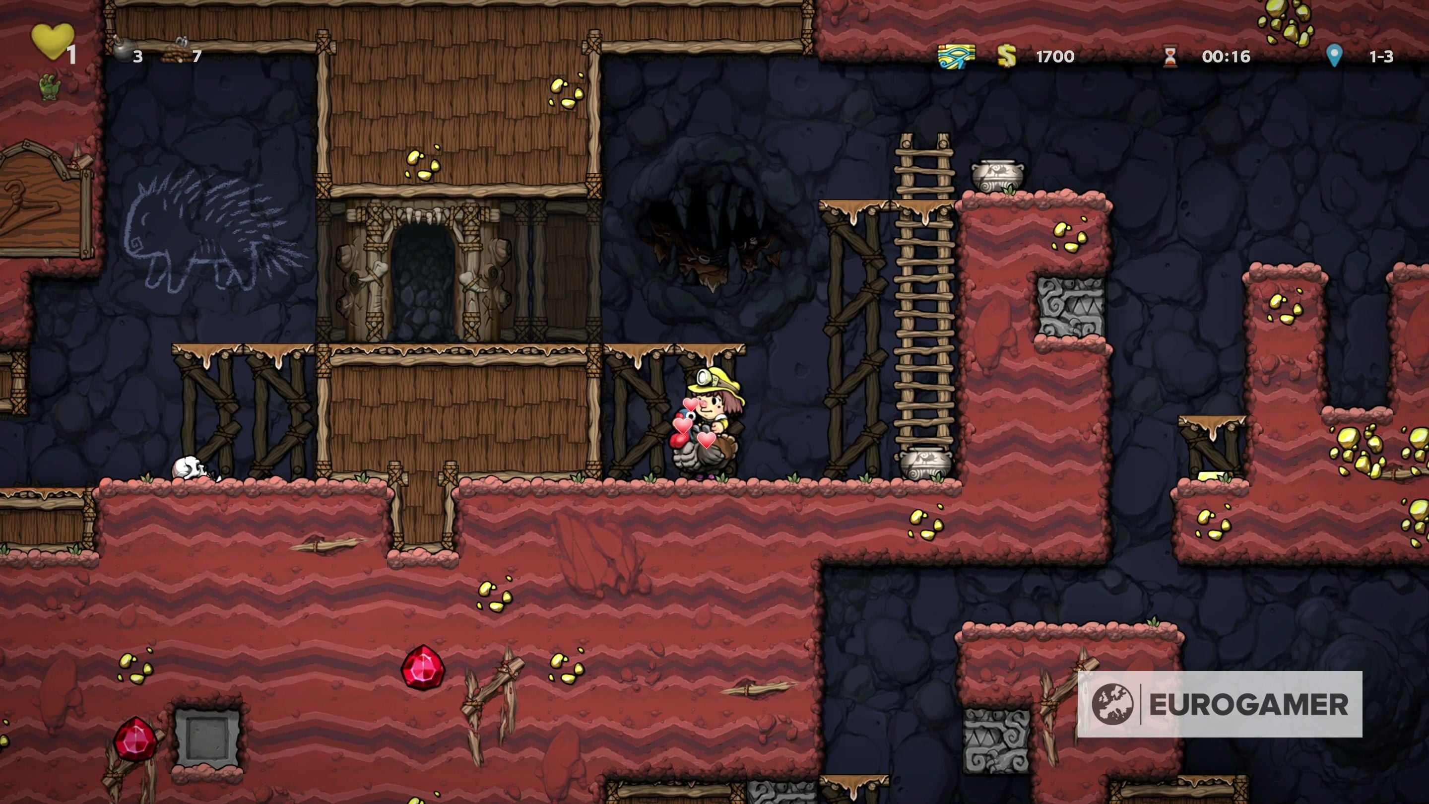 Spelunky 2 mounts  How to ride turkeys  rock dogs  and tame other ridable creatures - 94