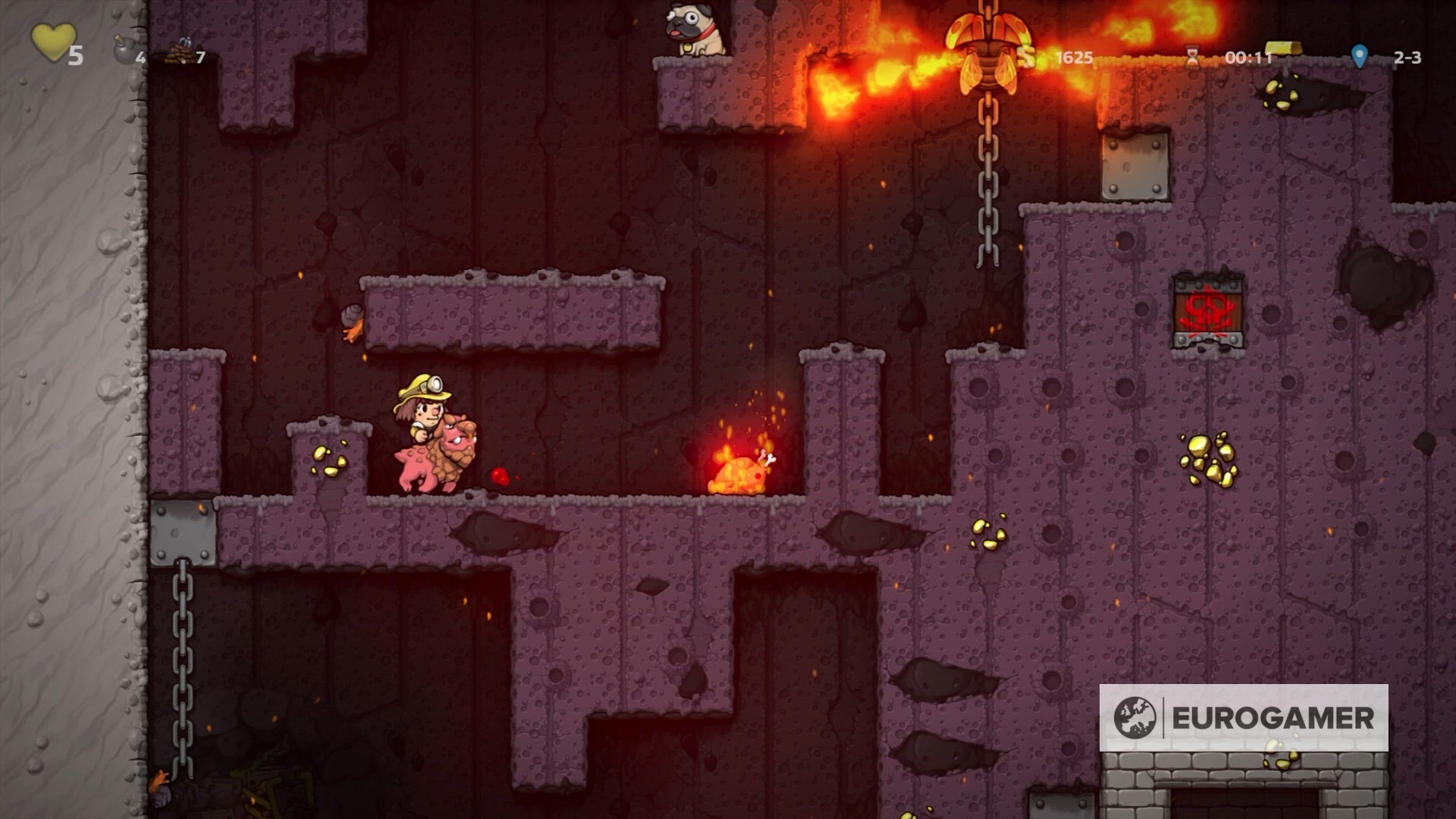 Spelunky 2 mounts  How to ride turkeys  rock dogs  and tame other ridable creatures - 26