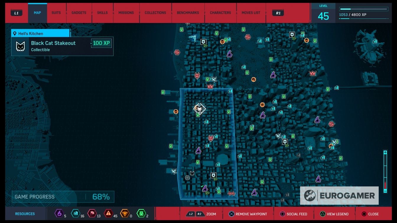 All Spider Man Black Cat stakeout locations - 96