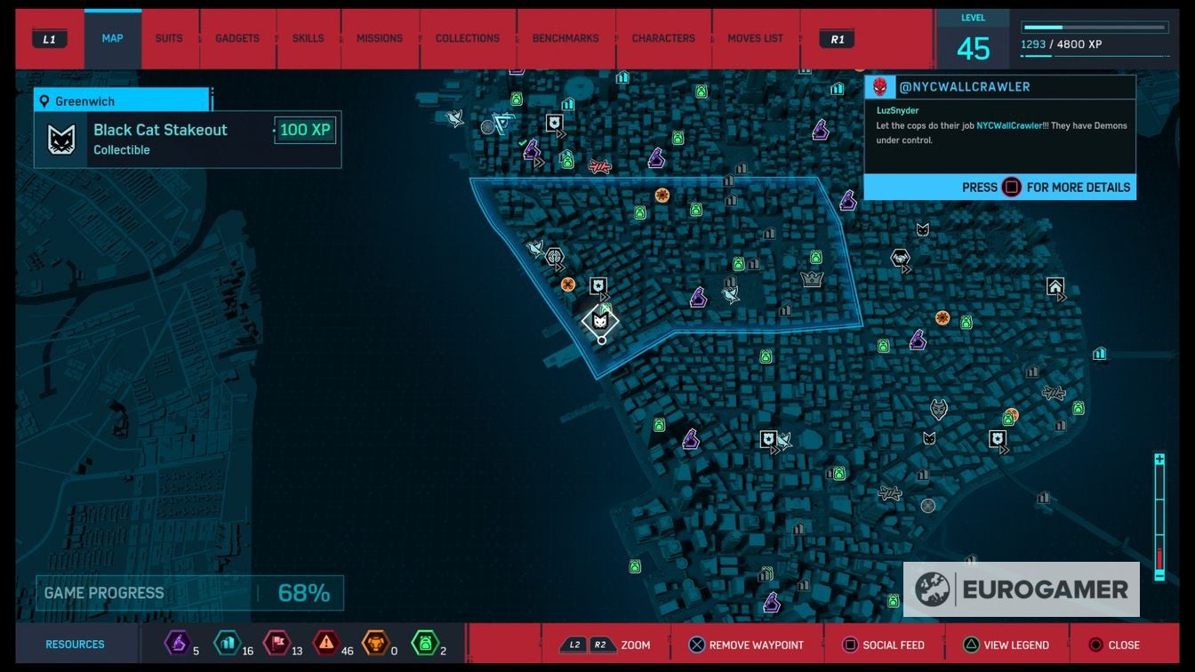 All Spider Man Black Cat stakeout locations - 74
