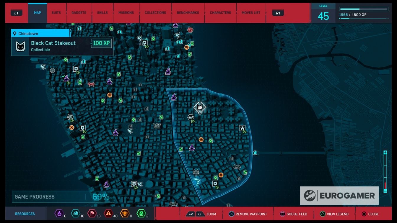 All Spider Man Black Cat stakeout locations - 92