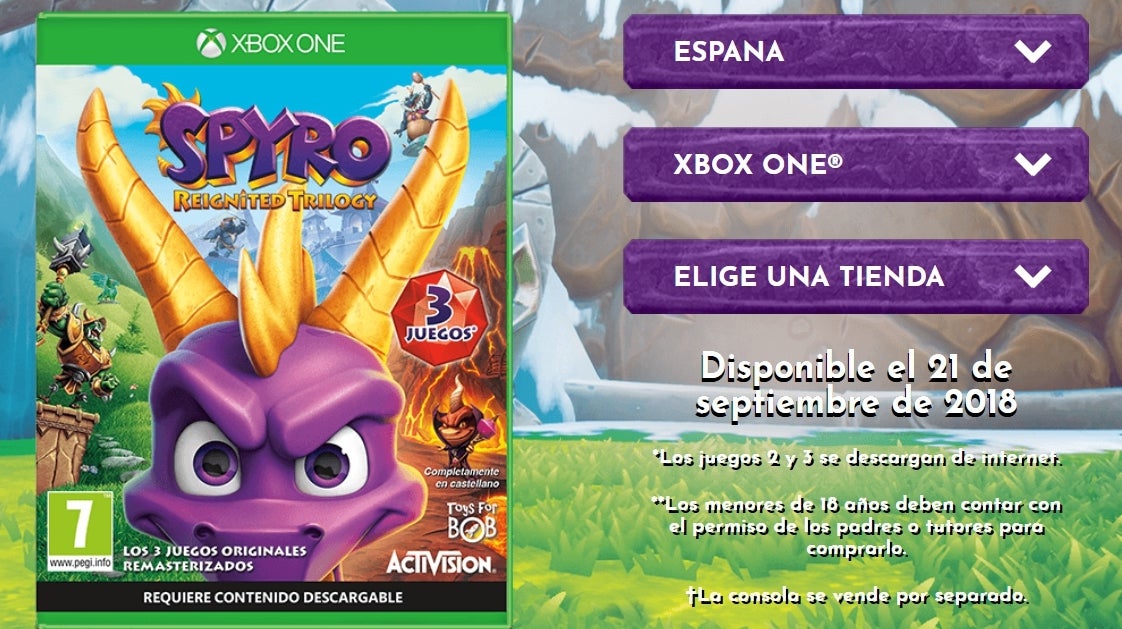 Imagen para Spyro: Reignited Trilogy solo incluirá el primer juego en el disco