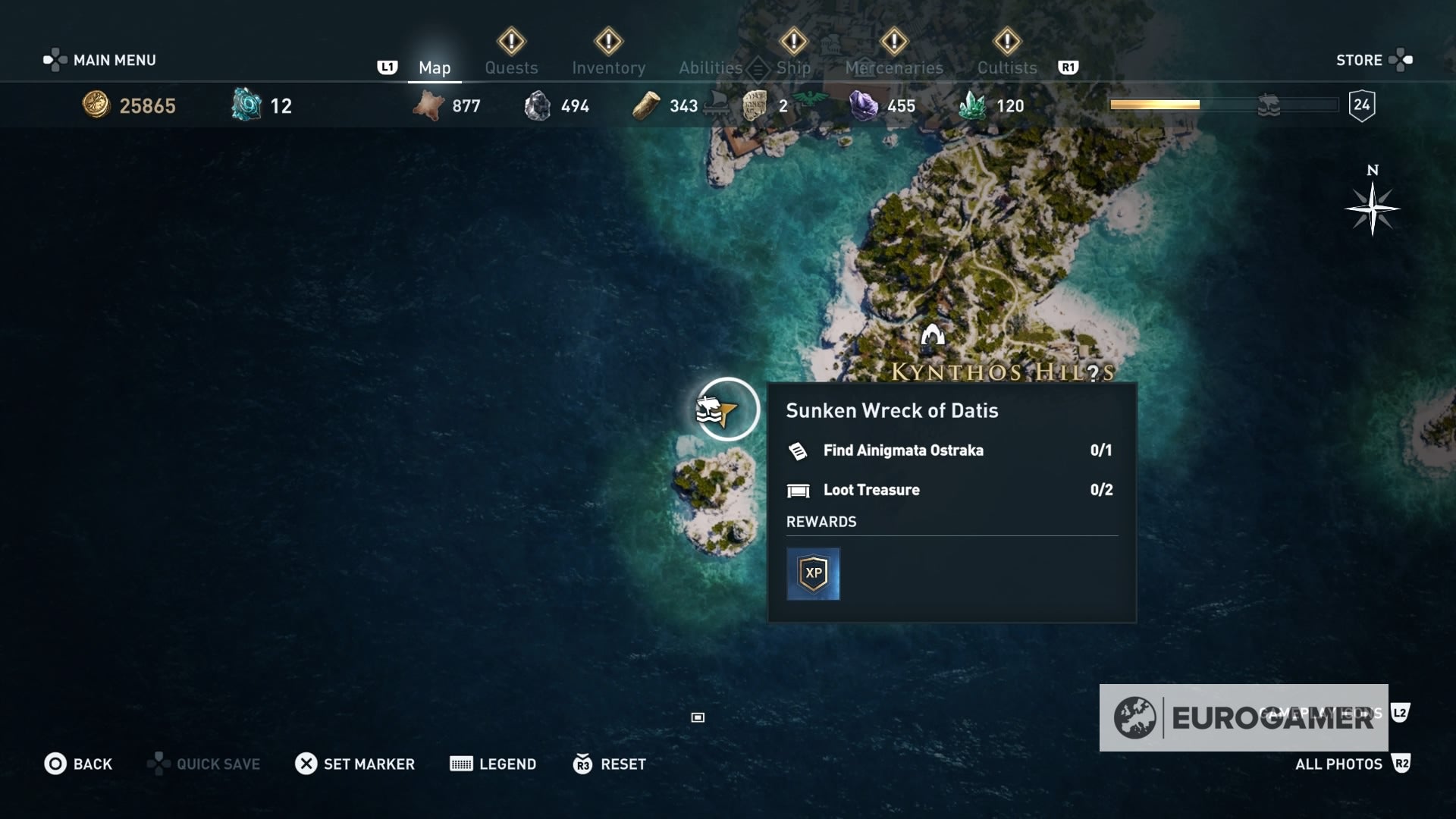 Assassin's Creed Odyssey - Needle in a Haystack, Grave Discovery riddle solutions and where to the Sunken Wreck Datis, Kynthos Ruins tablets |