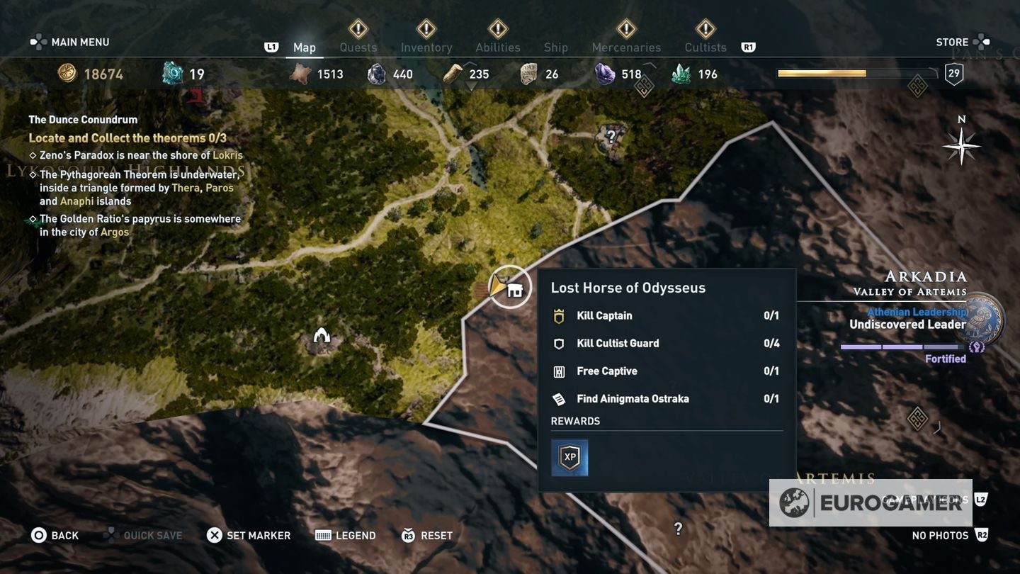 Assassin's Creed Odyssey - Hobby Horsing, Farming Coin riddle and where to find the Lost Horse Odysseus, Golden Fields |