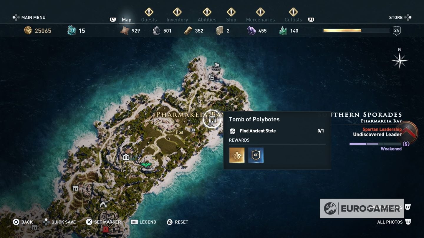 Assassin s Creed Odyssey tomb locations   Ancient Steles  Tomb of Alkathous  Tomb of the First Pythia and all tombs explained - 68