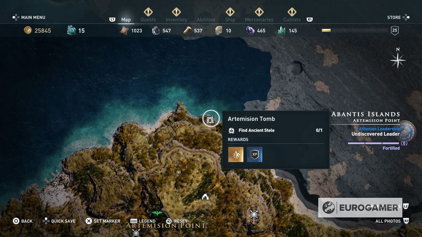 Assassin s Creed Odyssey tomb locations   Ancient Steles  Tomb of Alkathous  Tomb of the First Pythia and all tombs explained - 88
