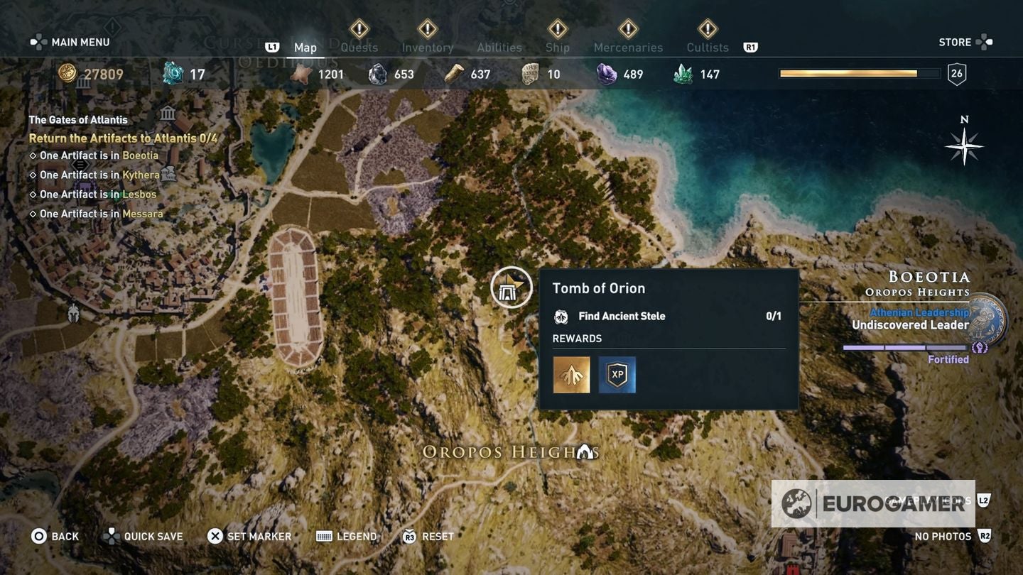 Assassin s Creed Odyssey tomb locations   Ancient Steles  Tomb of Alkathous  Tomb of the First Pythia and all tombs explained - 91