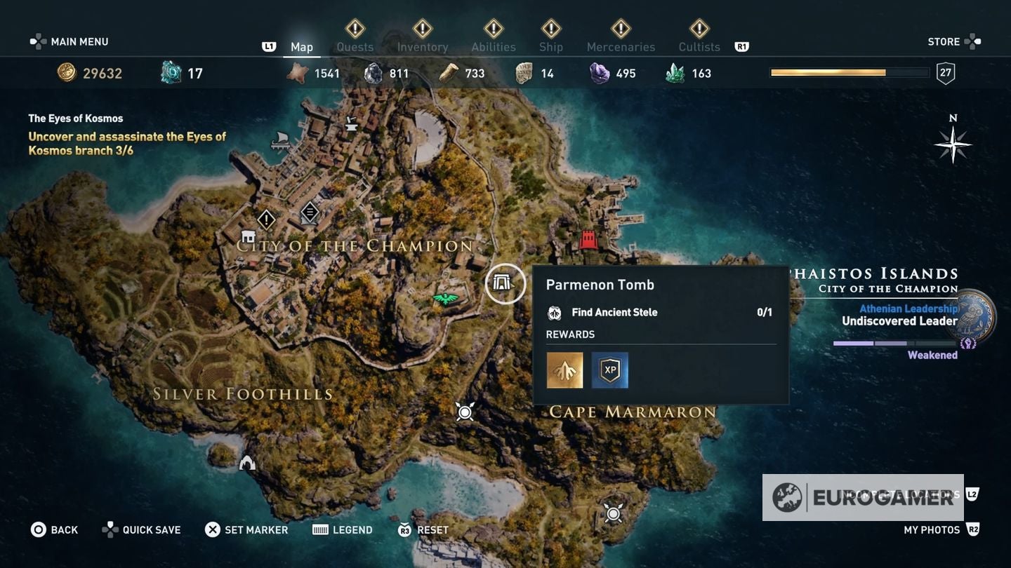 Assassin s Creed Odyssey tomb locations   Ancient Steles  Tomb of Alkathous  Tomb of the First Pythia and all tombs explained - 34