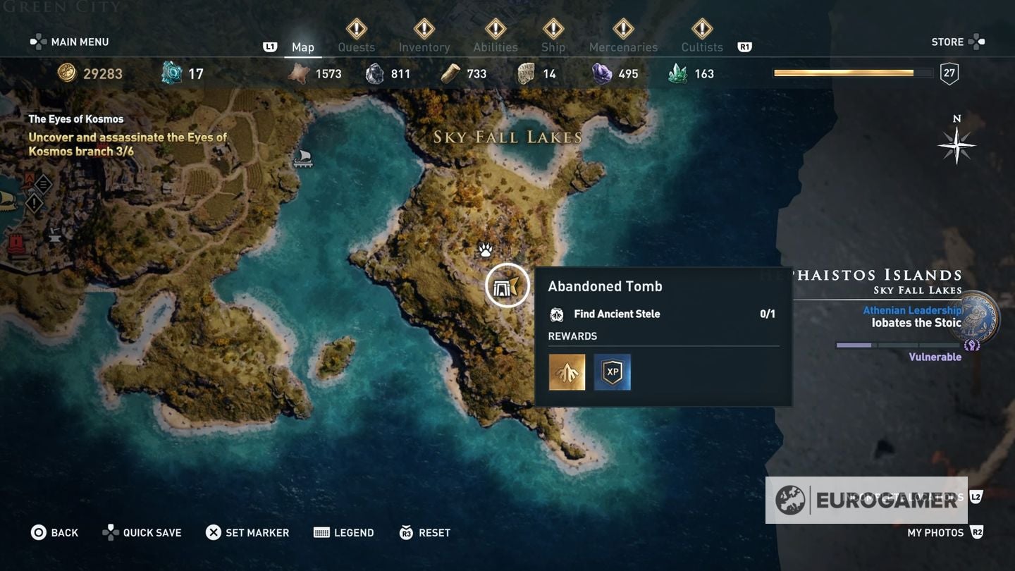 Assassin s Creed Odyssey tomb locations   Ancient Steles  Tomb of Alkathous  Tomb of the First Pythia and all tombs explained - 56