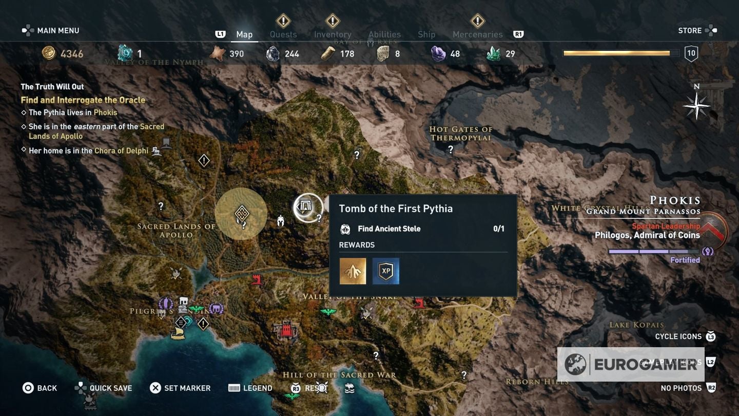 Assassin s Creed Odyssey tomb locations   Ancient Steles  Tomb of Alkathous  Tomb of the First Pythia and all tombs explained - 42