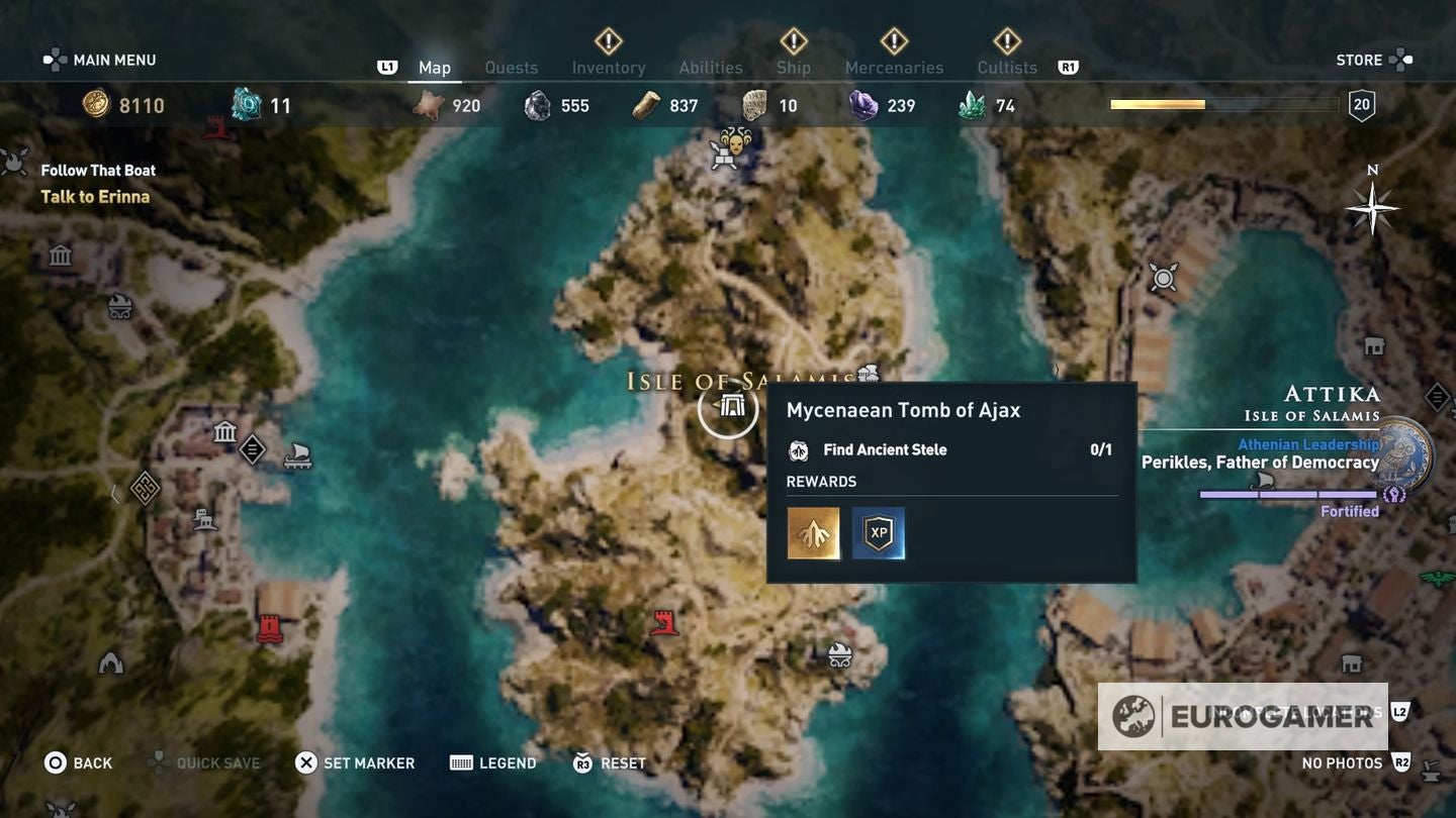 Assassin s Creed Odyssey tomb locations   Ancient Steles  Tomb of Alkathous  Tomb of the First Pythia and all tombs explained - 77