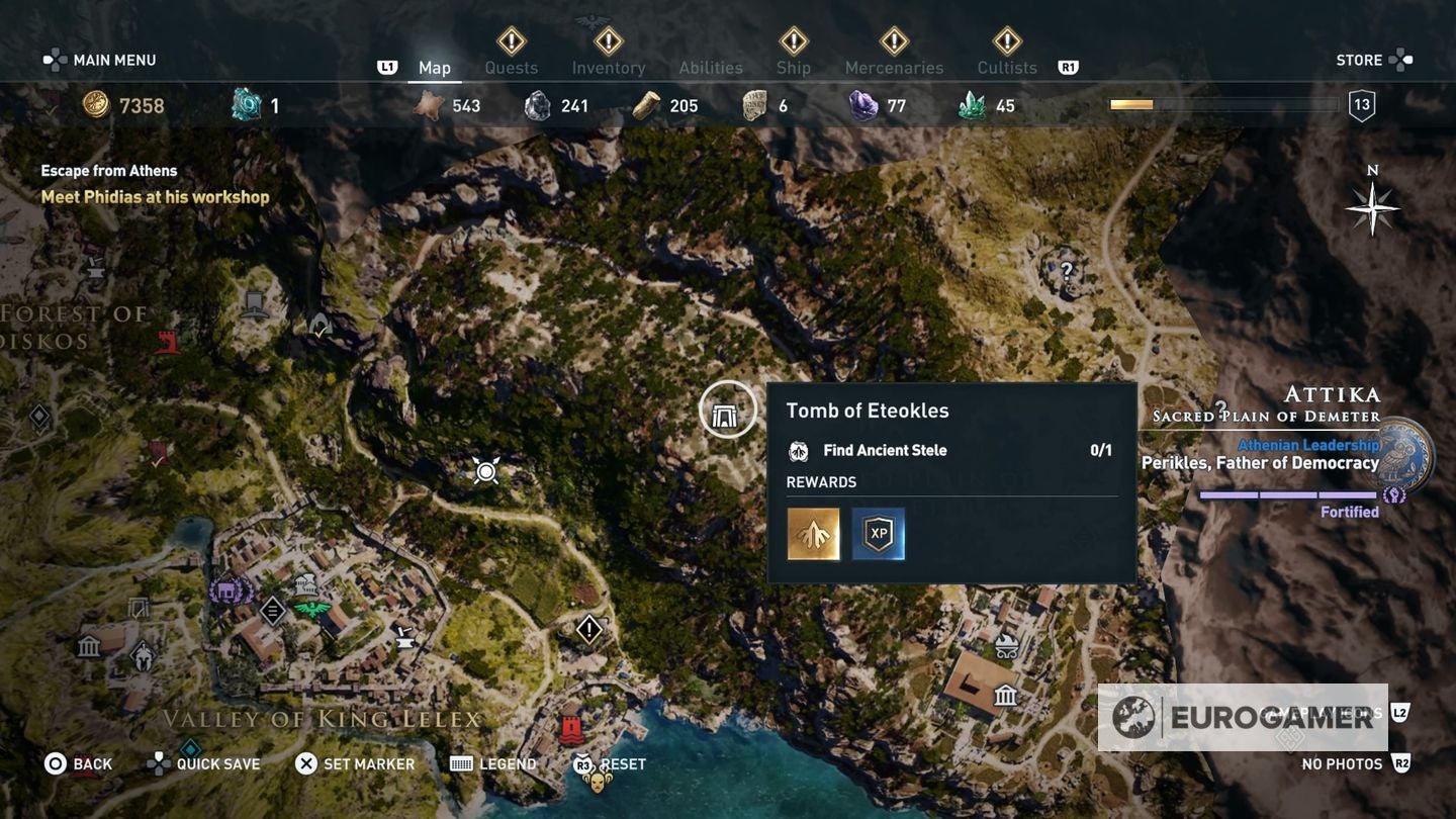 Assassin s Creed Odyssey tomb locations   Ancient Steles  Tomb of Alkathous  Tomb of the First Pythia and all tombs explained - 90