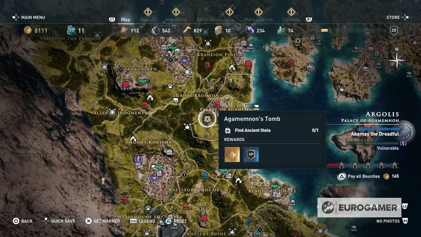 Assassin s Creed Odyssey tomb locations   Ancient Steles  Tomb of Alkathous  Tomb of the First Pythia and all tombs explained - 36