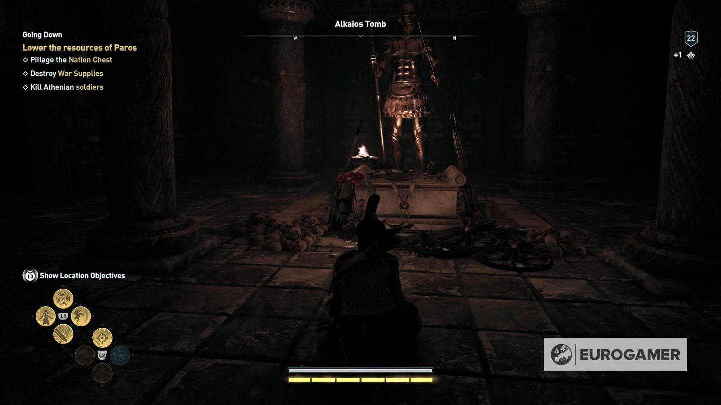 Assassin s Creed Odyssey tomb locations   Ancient Steles  Tomb of Alkathous  Tomb of the First Pythia and all tombs explained - 73