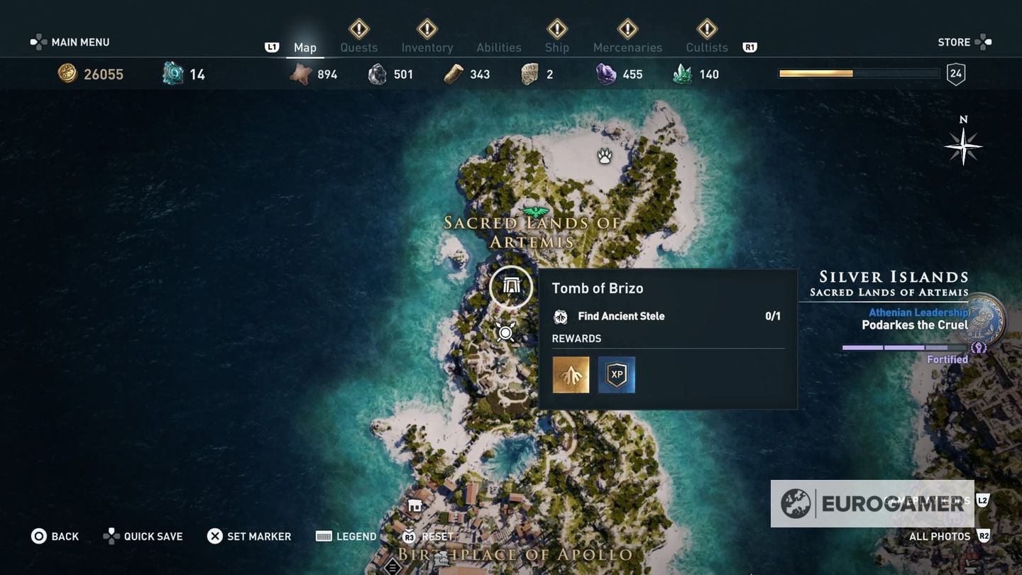 Assassin s Creed Odyssey tomb locations   Ancient Steles  Tomb of Alkathous  Tomb of the First Pythia and all tombs explained - 39