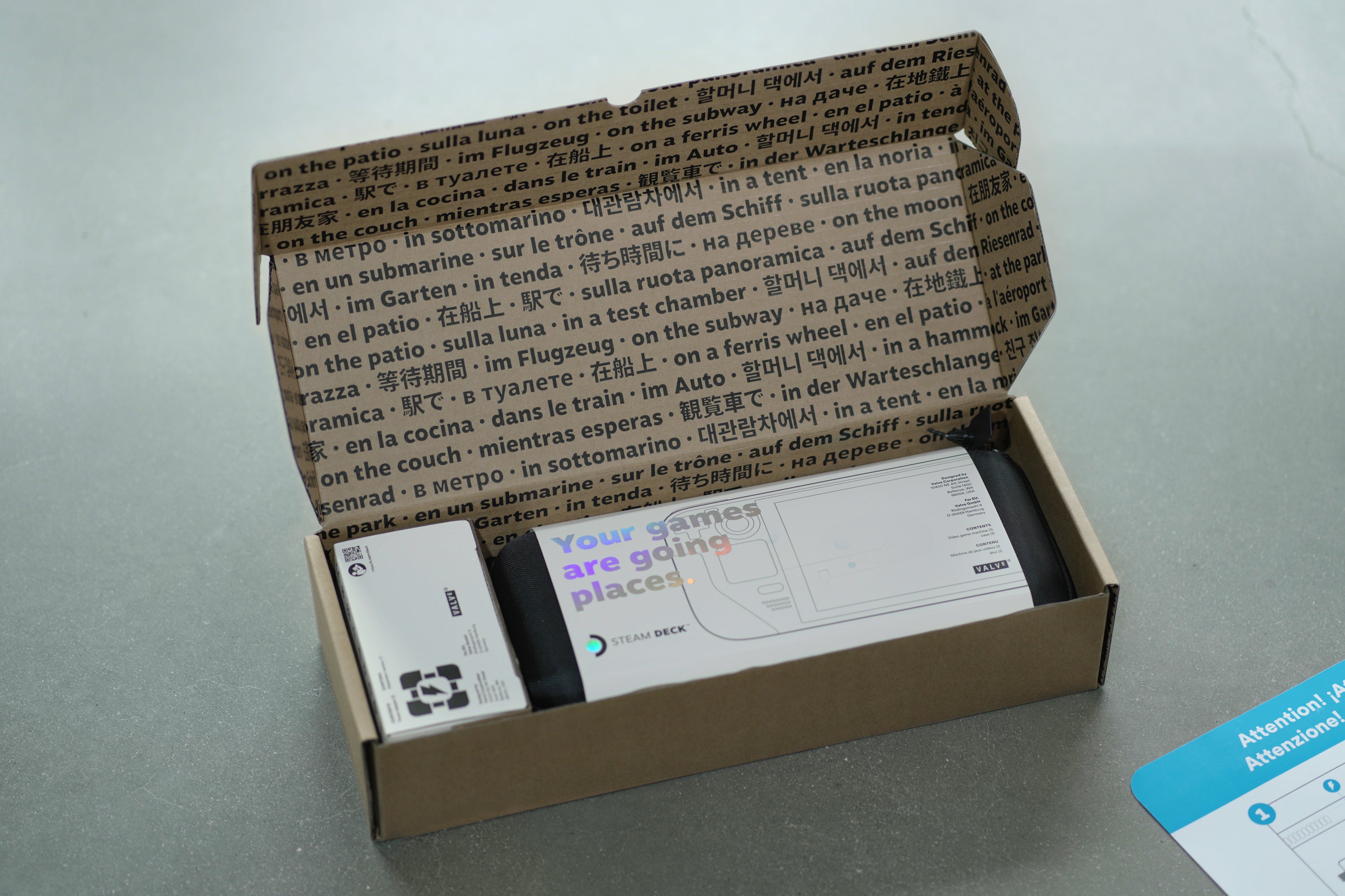 Valve shows off Steam Deck s cute carry case  and the cardboard box everything comes in  - 66